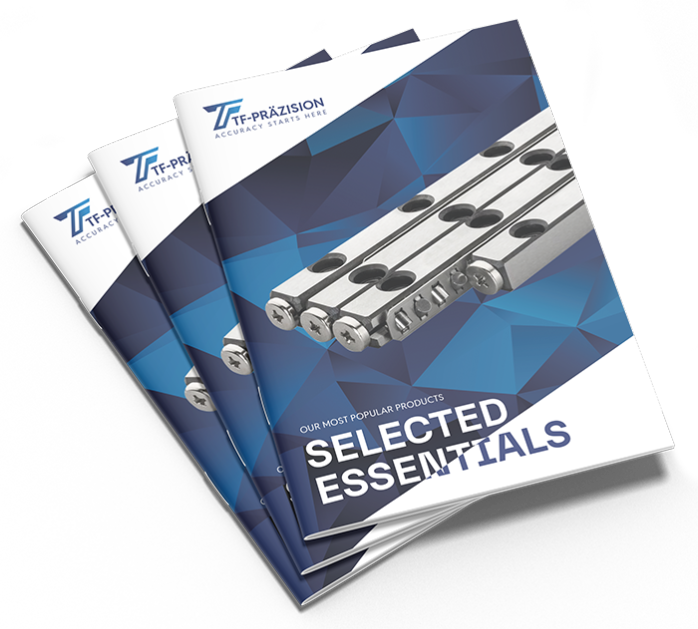 TF-Präzision, Hochwertige Linearführungen, Linearführungsschienen, Käfige, Schrauben